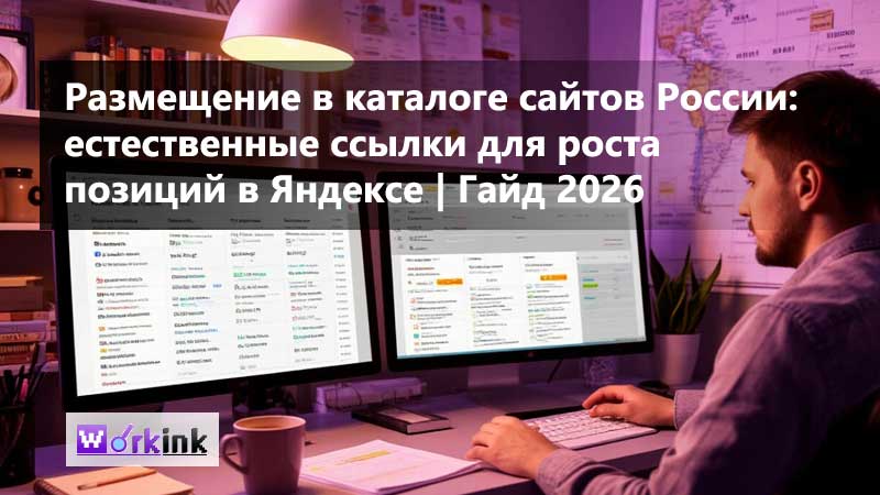 Размещение в каталоге сайтов России: естественные ссылки для роста позиций в Яндексе | Гайд 2026